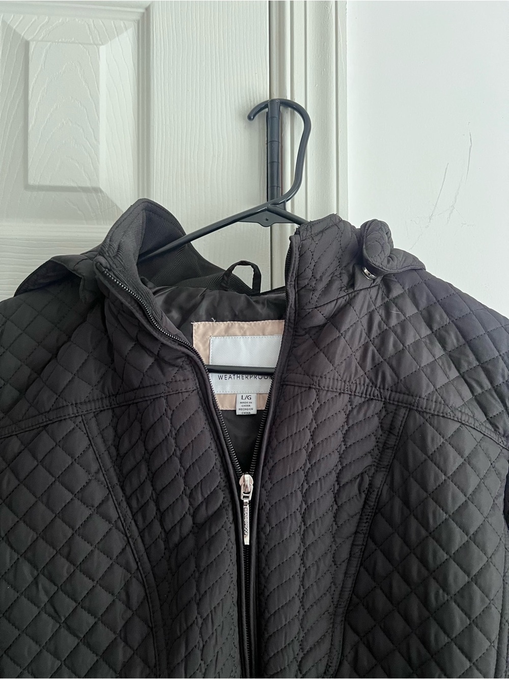 Black Quilted Jacket L - Picture 11 of 13